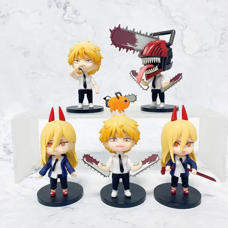 Chainsaw Man 29cm Denji Anime Figure Makima Action Figura Cute Pochita Kawai Adult Collectible Model Doll Home Decor Toy for Kid