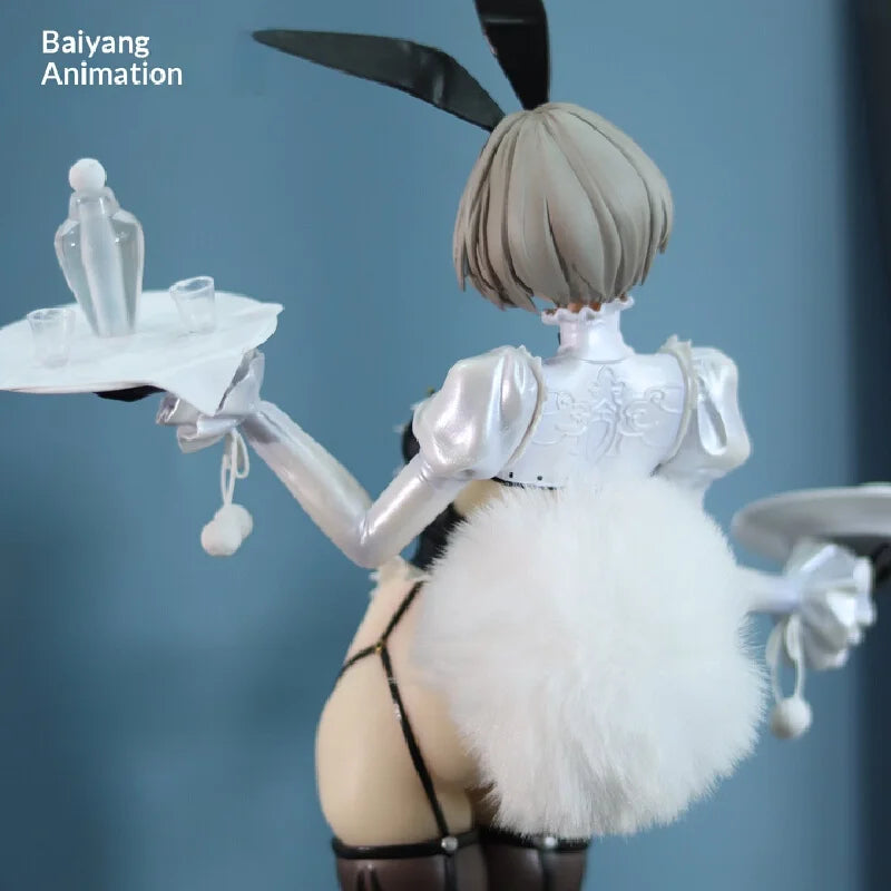 Baiyang Animation Nier Automata 2B Bunny Girl Figure Pvc Collectible Model Desktop Decor For Adult Anime Collection Fans