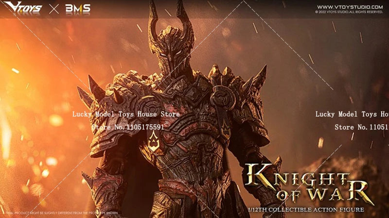 1/12 Collectible Knight of War Armored Action Figure Ruthless Warrior Delicate VTOYS X BMS 6inch VSD005 Soldier Model Doll
