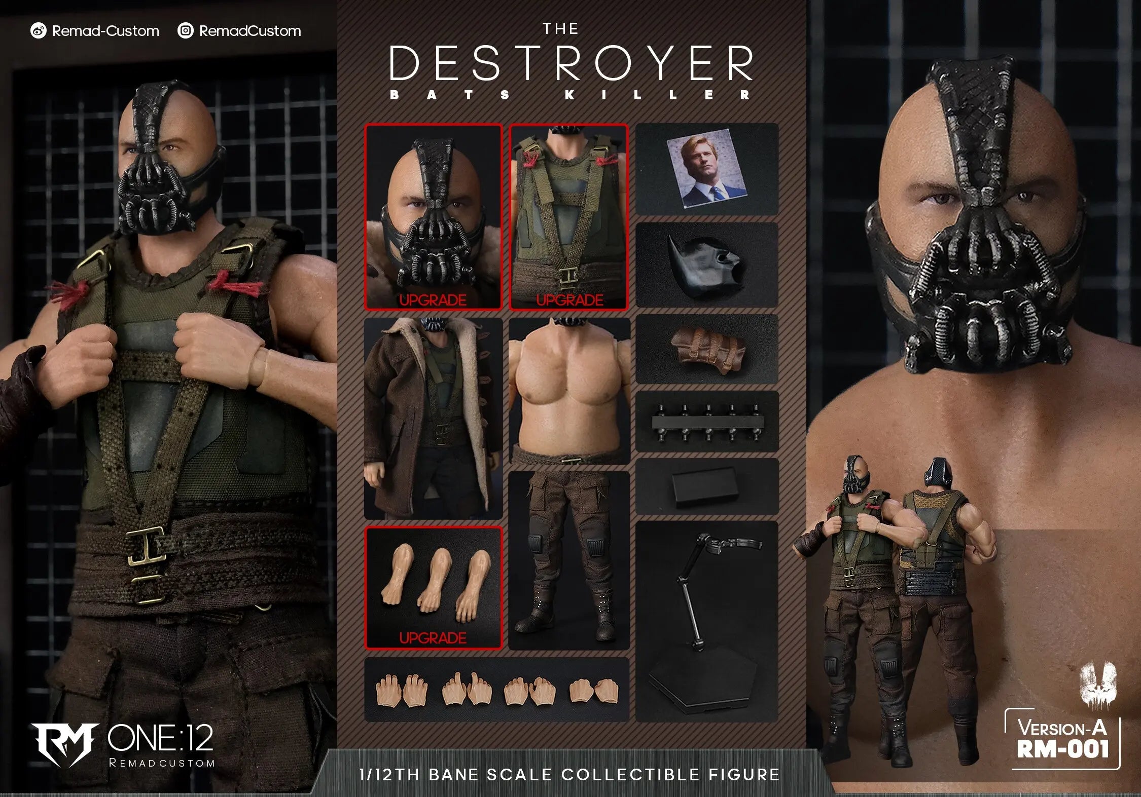 In Stock Remad Custom Rm001 1/12 The Destroyer  Action Figure With Detailed Realistic Camouflage Gear Full Set Model Toys