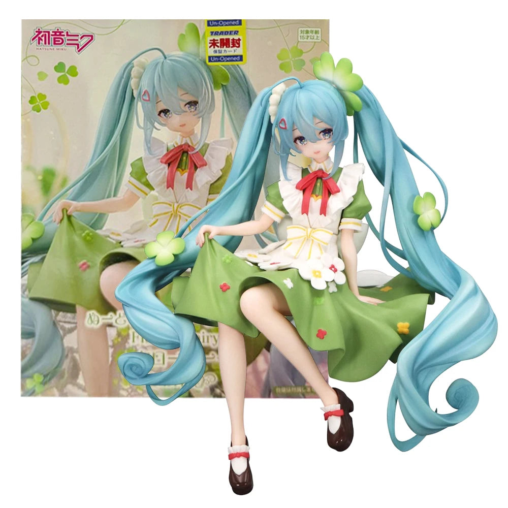 Anime Hatsune Miku Doll Model Cartoon Cute Kawaii Toys PVC Model Action Figures Car Dashboard Decoration Holiday Gift