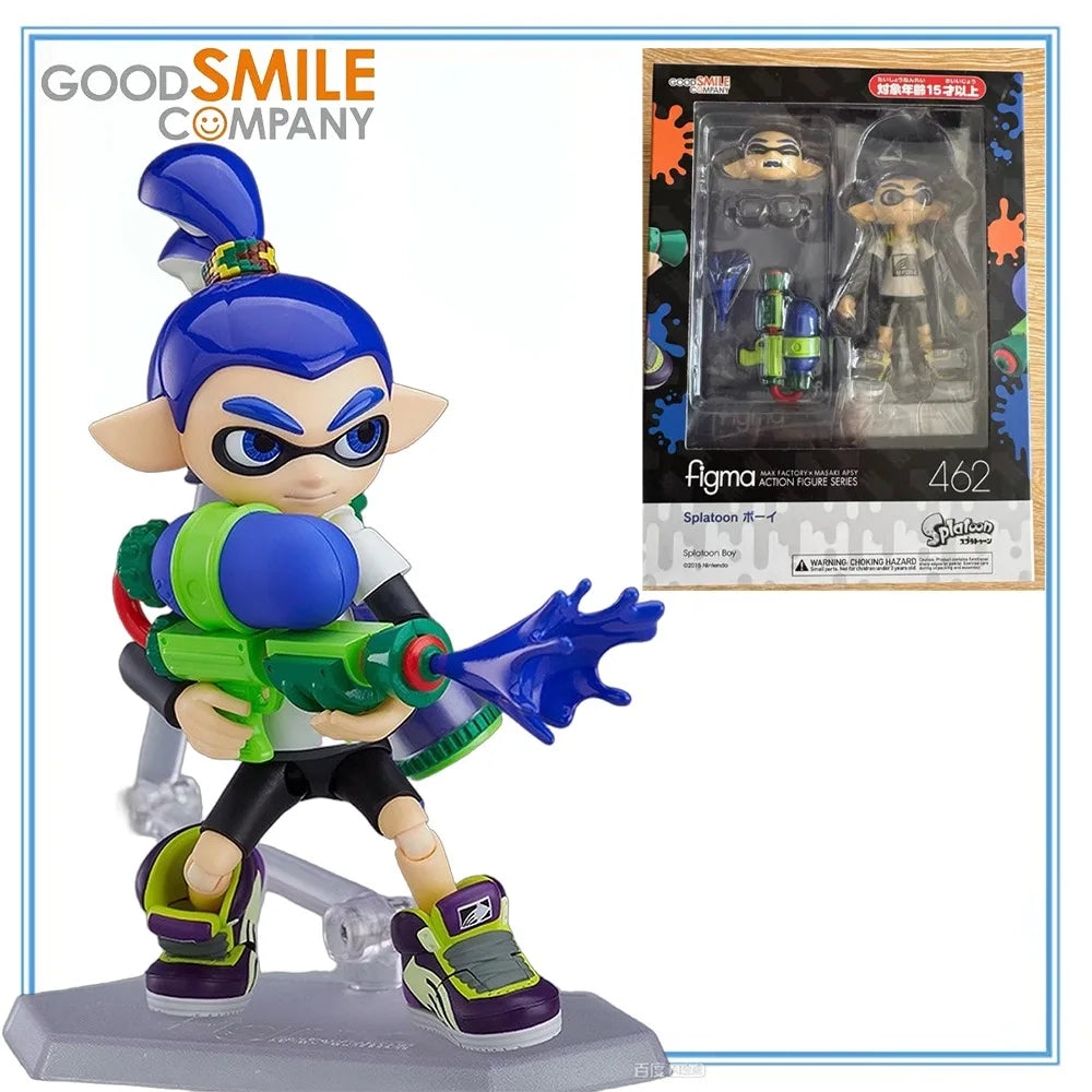 100% Original in Stock Good Smile Company Figma (#462) Splatoon Boy Splatoon Inkling Action Figur Anime Figure Finished Figure