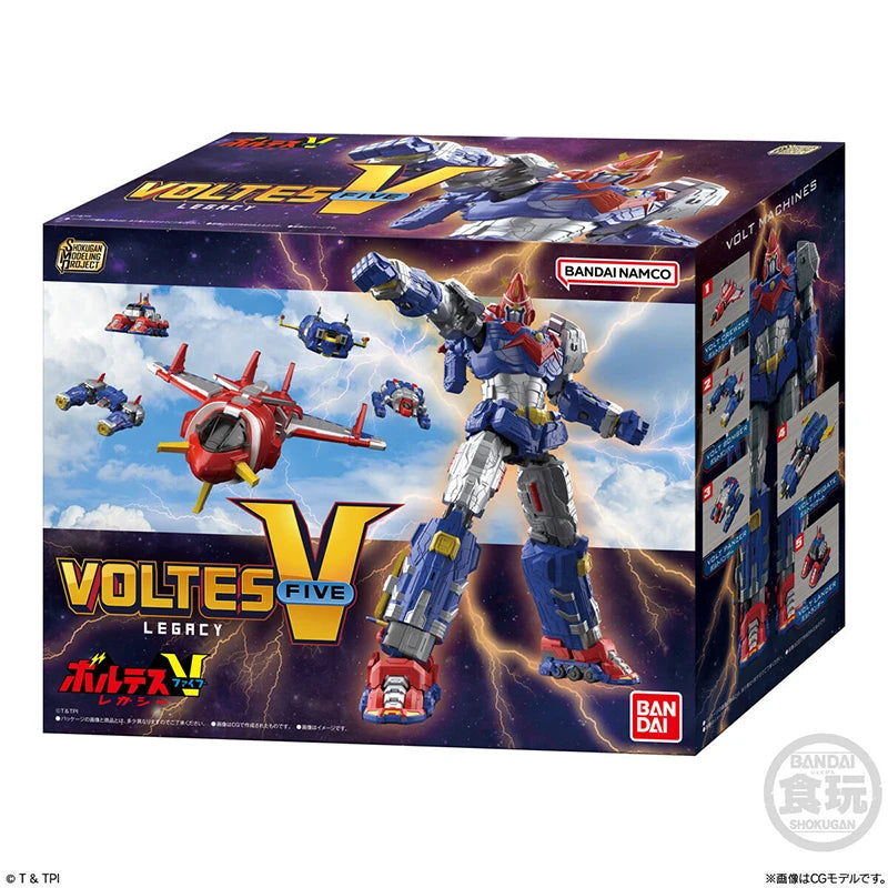 In Stock BANDAI SMP PB LIMITED Super Electromagnetic Machine Voltes V Voltes V Legacy Let's Volt In! Anime Figure Model Toy