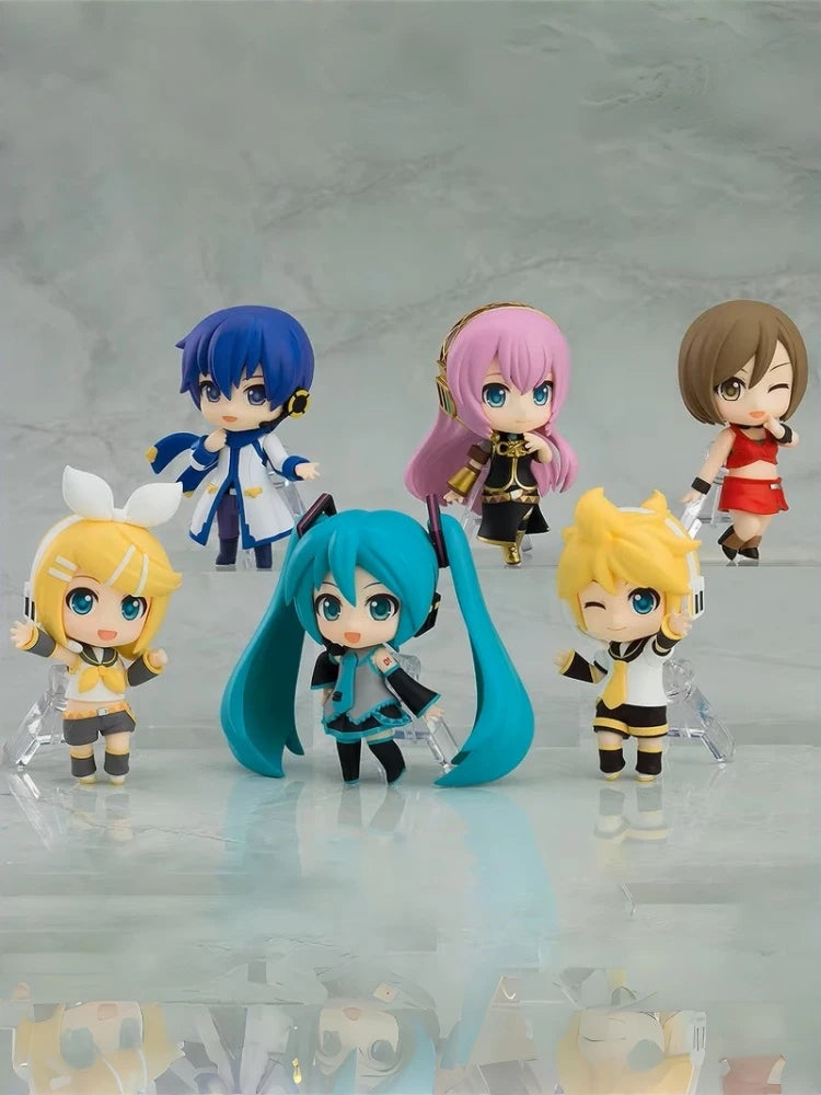 Original Spot GSC Nendoroid Hatsune Miku Kaito Megurine Luka Kagamine Rin Len Meiko Anime Clay Figure Collectible Model Toys
