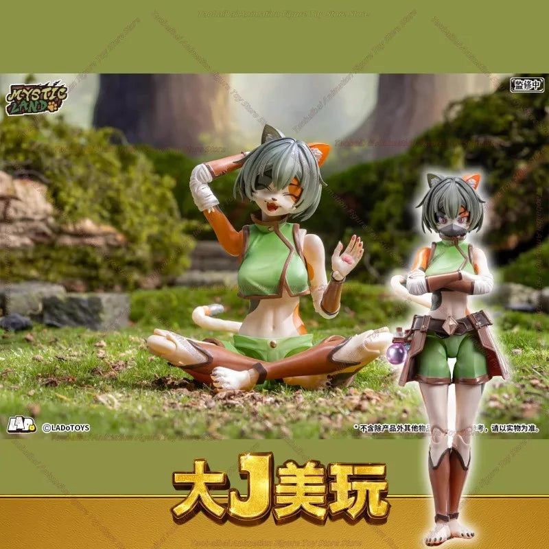 LADo TOYS 1/12 Adventure Squad Drei getigerte Katzen Kräuterkundler Tonya Actionpuppe
