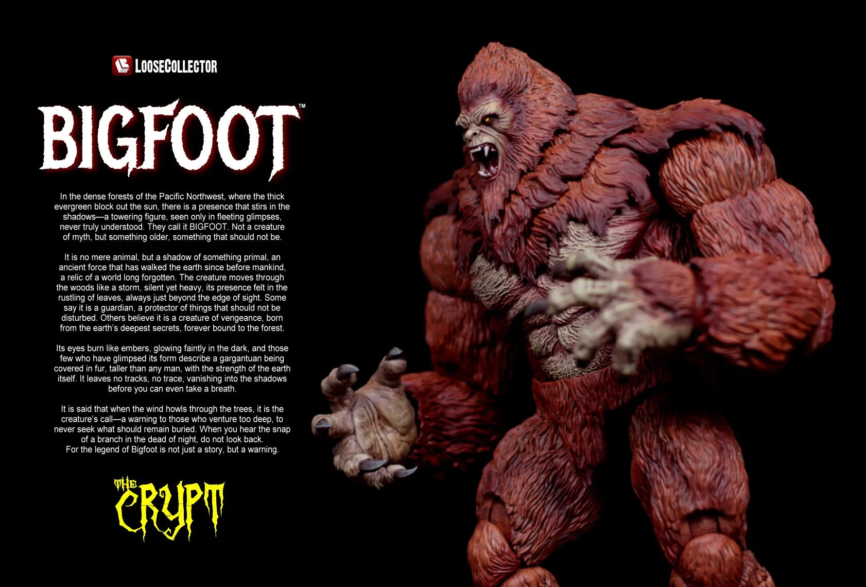 【Ready Stock】 Original LC Studio Yeti Bigfoot Skookum Figure Model Toy Toy Gift Collection