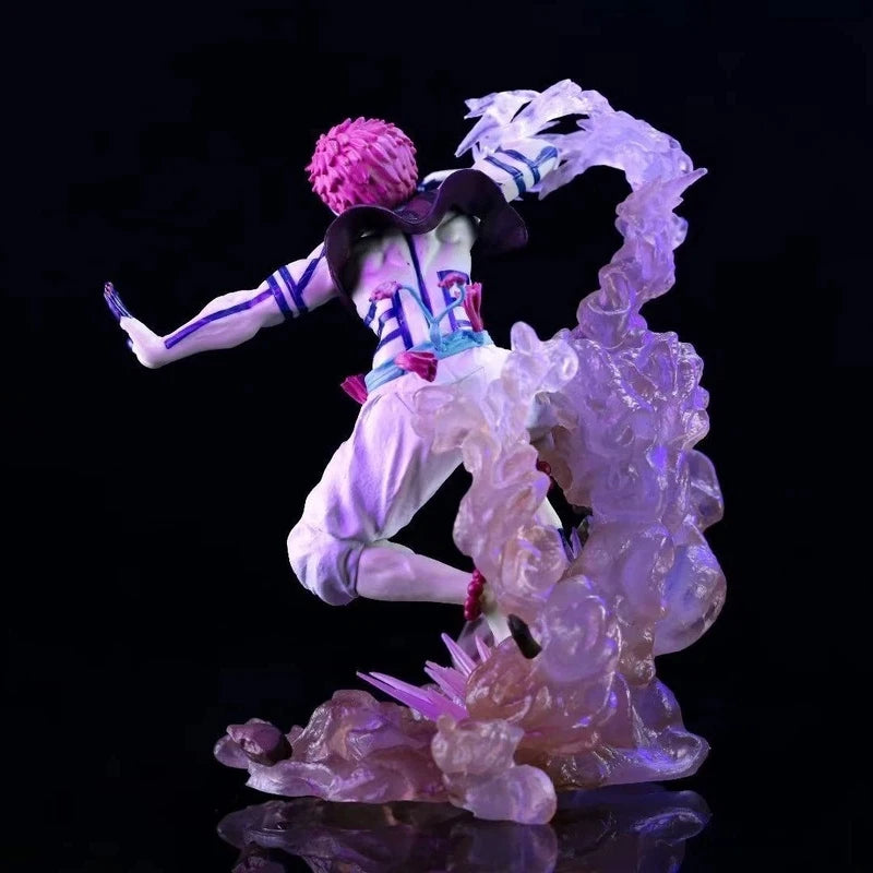 Demon Slayer Akaza Upper Rank Three Anime Action Figure Collectible Figurine Battle Effect Scene Decoration For Adult Anime Fans