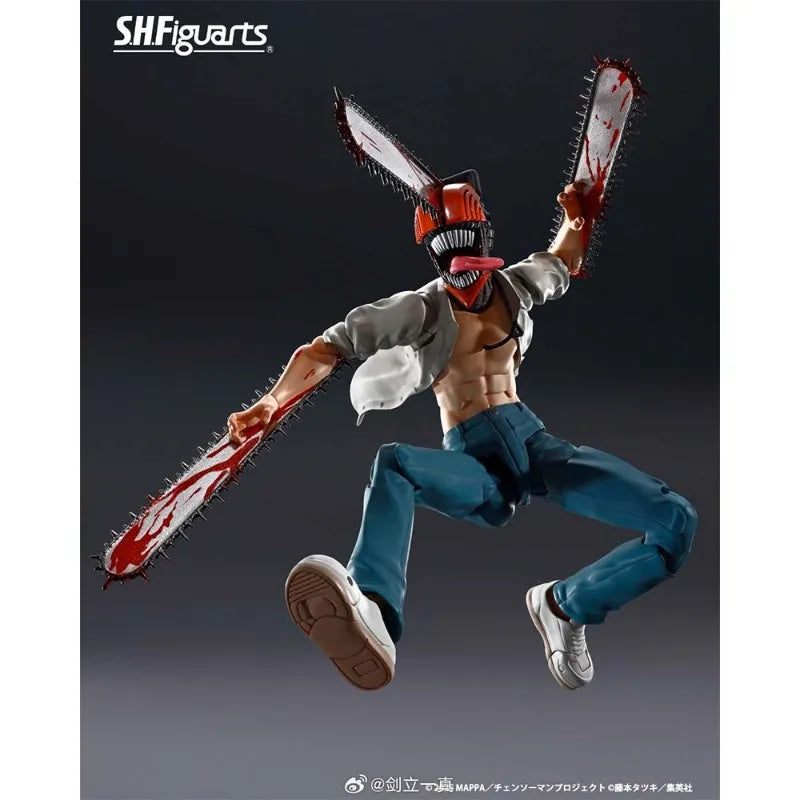 Bandai Genuine SHF Chainsaw Man -The Movie Reze Arc- Anime Action Figure Collectible Model Toys Ornament Gift Children Christmas