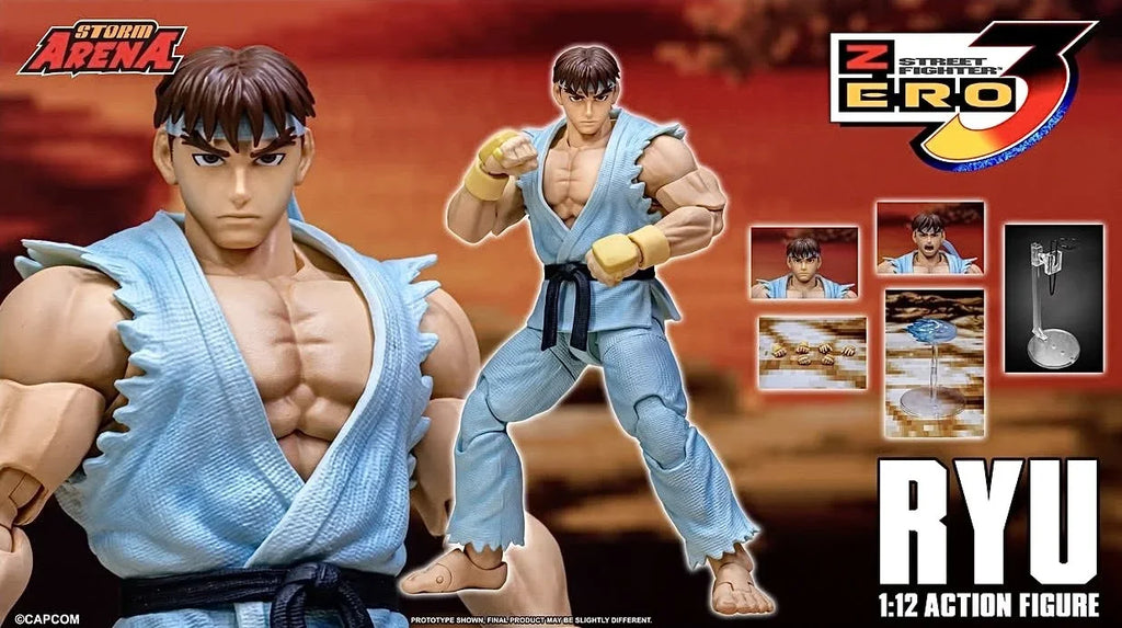 In Stock Original STORM Arena 1/12 Street Fighter Zero 3 Ryu Ken Anime Action Figure  Collection Storm Toys ST Figures Model Toy
