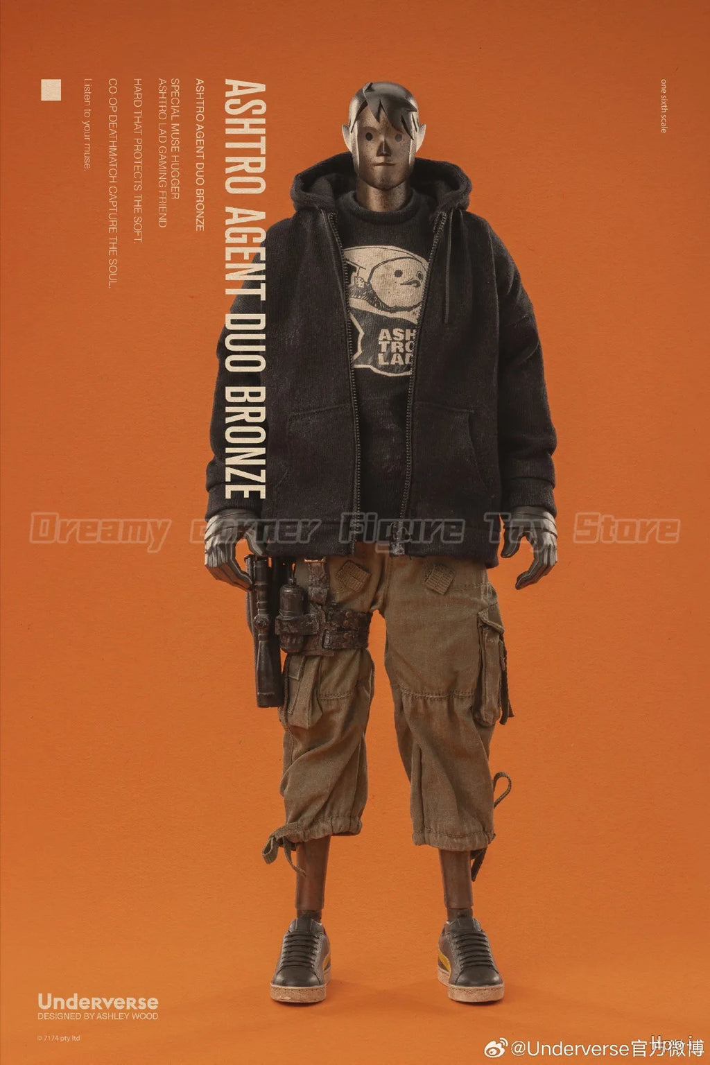 【In Stock】Original Underverse Ashtro Agent 1/6 Action Figure Toy Model Gift Collection