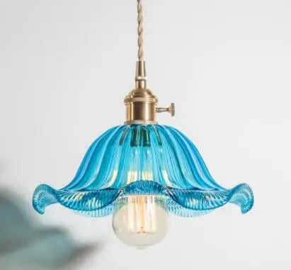 IWHD Big Glass Pendant Lights Fixtures Bedroom Dinning Living Room