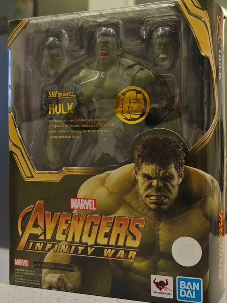 In Stock Bandai SHF Hulk Avengers 3 Action Figures Model Collection  Action Figure Model Gift for Kid Foam Box Packaging