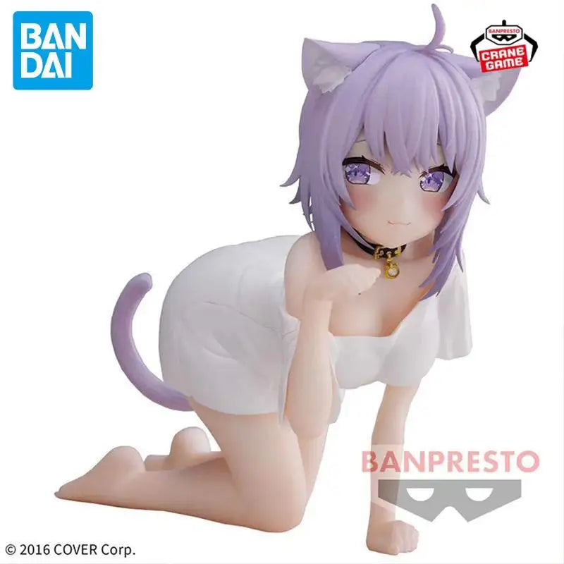 Bandai Original Banpresto Relax Time Hololive IF Nekomata Okayu Action Figures Anime Figuras Cartoon Dolls Model Toys Girls Gift