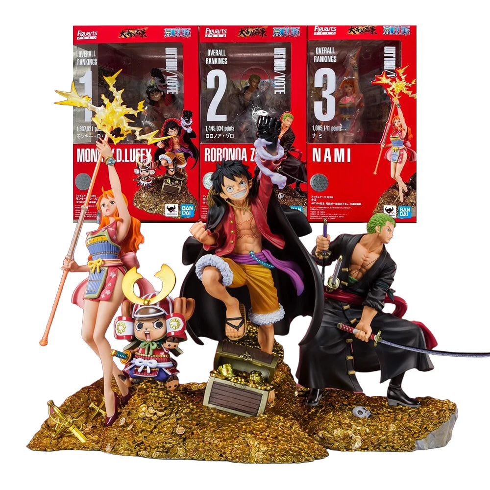 Anime Monkey D. Luffy Figuarts ZERO One Piece WT100 Hundert Szenen der Großen Nami-Piraten von Eiichiro Oda Modellspielzeugpuppe
