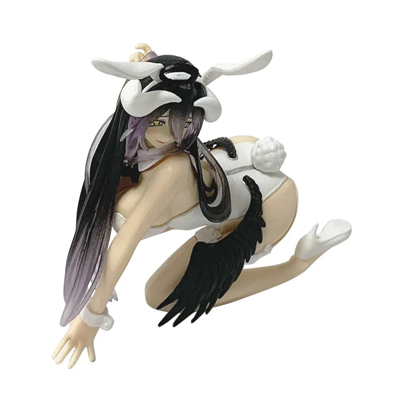 13CM Anime OVERLORD Figure albedo Bunny Girl Kneeling Anime Model Toys Gifts Collection Decoration Ornaments PVC