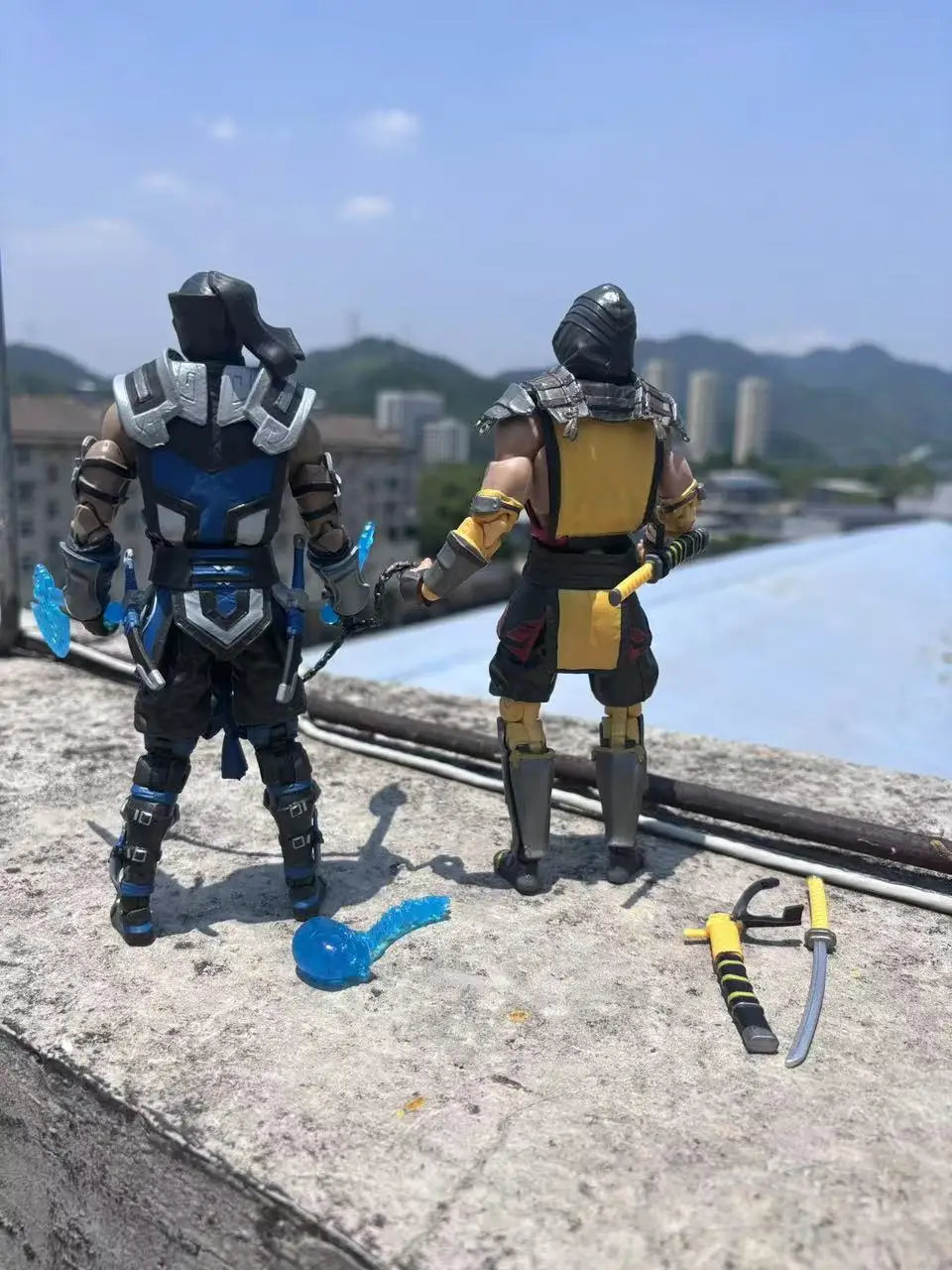Game Mortal Kombat Sub Zero Scorpion 7" Articulated Joints Moveable Action Figure Toys 17cm