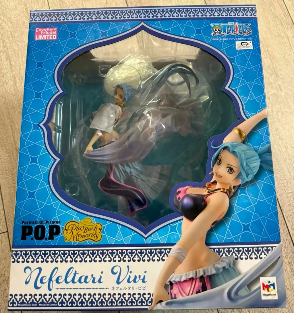 Original MegaHouse Portrait of Pirates "Playback Memories" ONE PIECE Nefertari Vivi Anime Characters Toys Models
