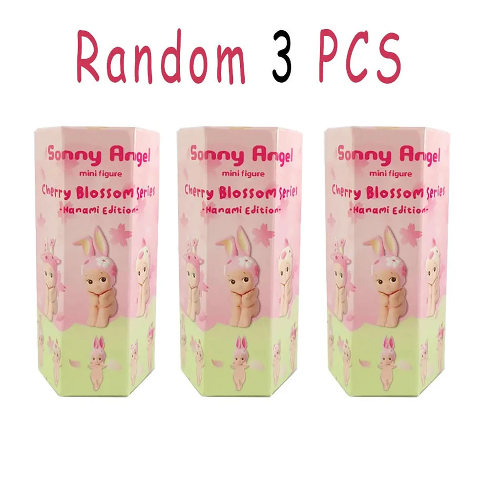 Sonny Cherry Blossom Series Box Anime Figure Cartoon Cute Desktop Ornaments Decoration Model Children Birthday Toy Random Gift