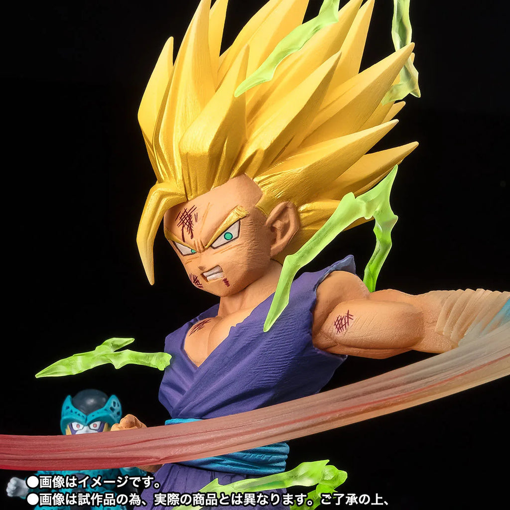 100% Original in Stock Bandai Spirits  Figuarts ZERO Dragon Ball Z Son Gohan SSJ2 Cell Jr. Anger Exploding Into Power!!