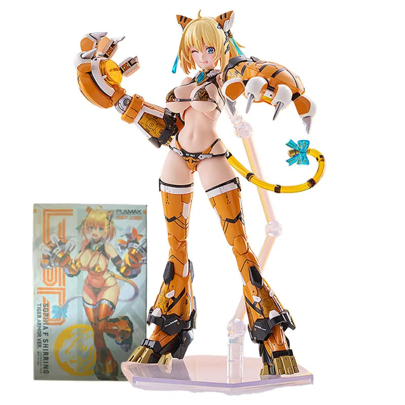 Spot SaleGSC SOPHIA F. SHIRRING TIGER ARMOR VER. Action Figures PLAMAX BP-02 Anime Toys Assembled Mol Kit Original BoxIn stock