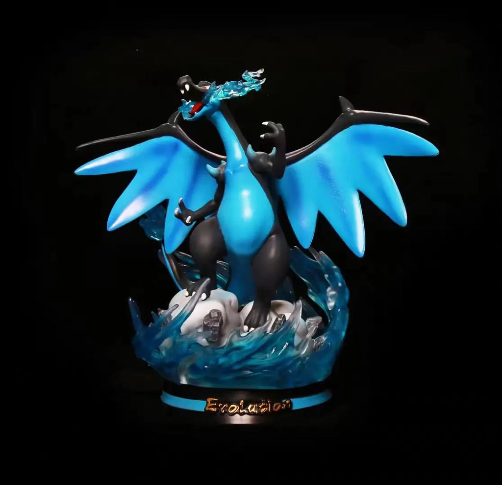 Pokemon Evolution Eevee Anime Figure Charizard Raichu Mewtwo Dragonite Venusaur Gengar Illuminous Figurine PVC Statue Model Toys