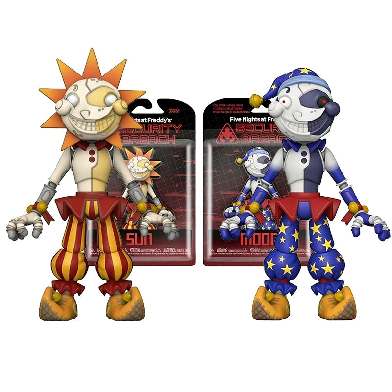 14cm FNAF Figures SUN & MOON Joker Freddy Bonnie Foxy Chica Fazbear Bear Action Figure Movable Figurine Dolls Toys