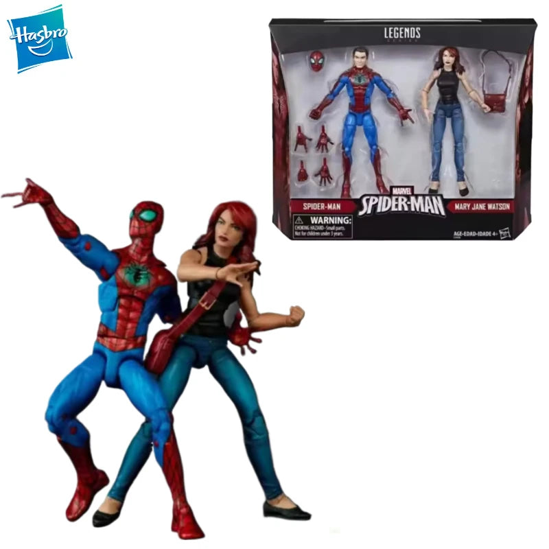 New Original Hasbro Marvel Legends Series Spider-Man and Mary Jane Watson Action Figure Toys Gift