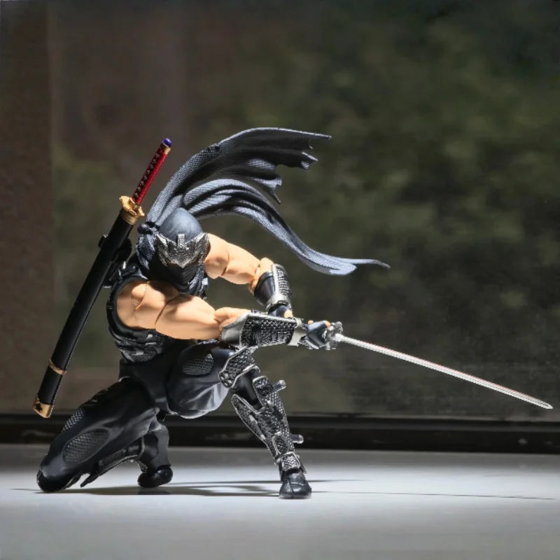 Genuine Kaiyodo Ninja Gaiden Ryu Hayabusa Yamaguchi Style Action Figure Movable Joint Toy Realistic PVC Figure Game Merch