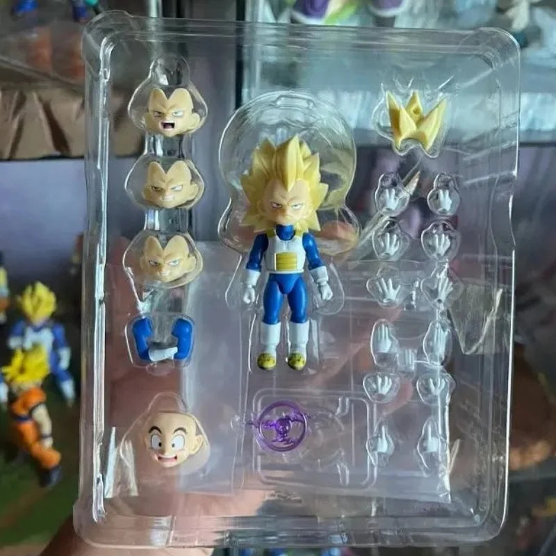 In Stock Original Bandai S.H.Figuarts Shf Super Saiyan 3 Vegeta Mini Daima Dragon Ball Daima Anime Action Collection Figure Gift