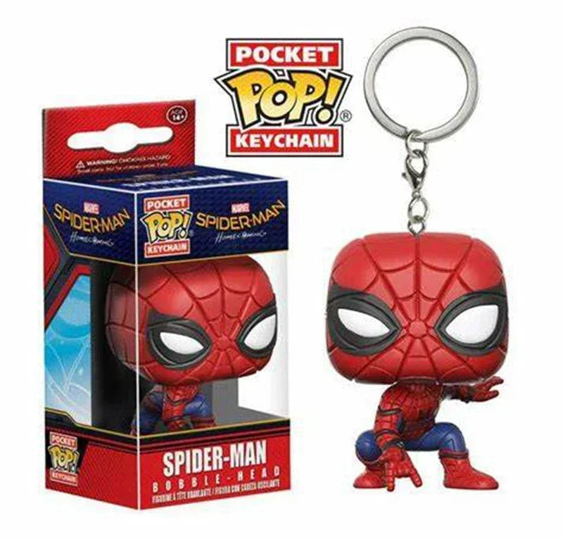 НОВО FUNKO POP Спайдър-Мен Спайдър-Гуен Зелен Гоблин Ловец на зомбита Спайдър Питър Паркър Мистерио Ключодържател Винилова фигурка Играчки