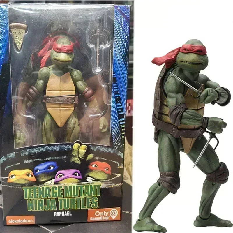 IN STOCK Teenage Mutant Ninja Turtles Action Figure Tmnt Edition Movable Movies Model Turtle Ninja Anime Collect Toy Doll Gifts