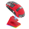 ATTACK SHARK X6 Leichte kabellose Gaming-Maus mit RGB-Hintergrundbeleuchtung und Ladestation, Tri-Mode, 26K DPI, optischer PAW3395-Sensor