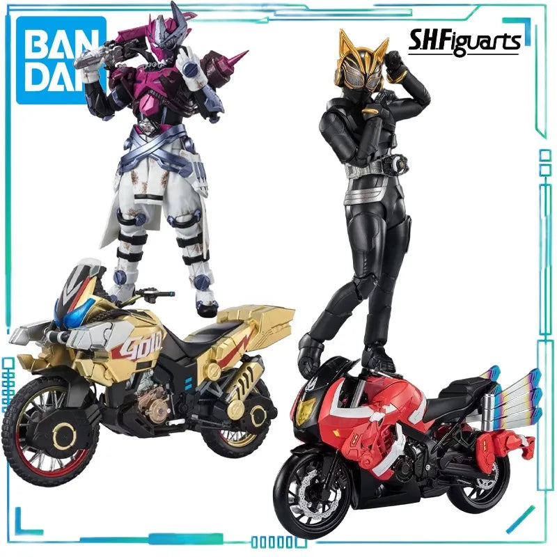 BANDAI Genuine S. H. Figuarts Series Kamen Rider Limited Valparado Na-Go，Gold Dash，Boostriker Model Finished Product Collect