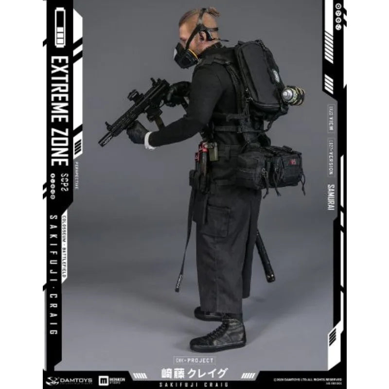 DAMTOYS Original EBS002 Original Story Collected Doll Extreme War Zone Agent Hugh Laffer Finished Product MobileSoldier ModelToy
