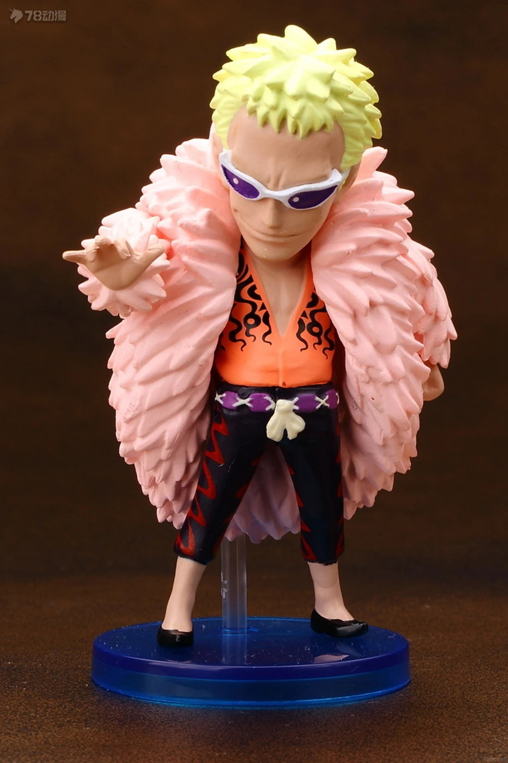 8-teiliges Anime-Figurenset aus One Piece: Oka Shichibukai, Donquixote, Doflamingo, Marshall D. Teach, Dracule, Mihawk und Bartholomew – Modellspielzeug, Geschenk