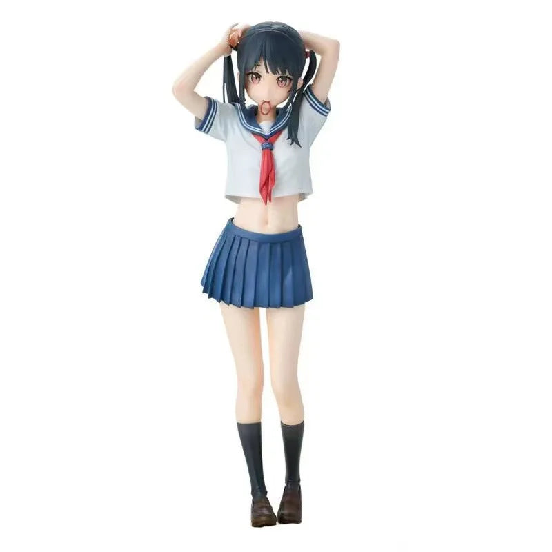 Collection Anime Figures Sailor Suit Bunches Cute Girl PVC Model Doll Action Figure Toys for Kids Birthday Christma