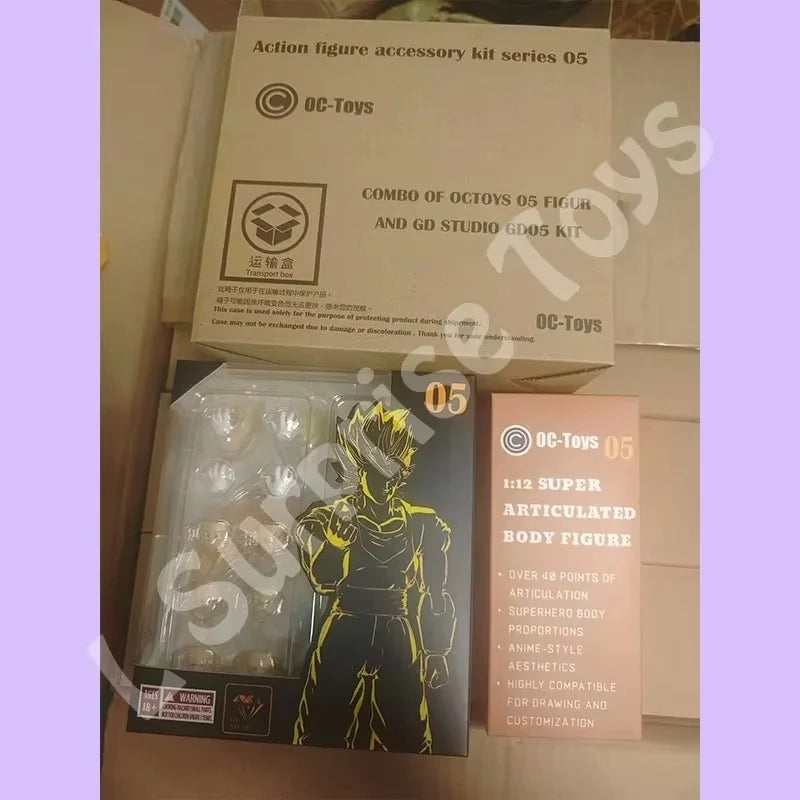 OC Toys GD Studio Dragon Ball Z SHF Super Saiyan God Vegetto Vegito Anime Action Figures Figurines Models Kids Gifts Toys