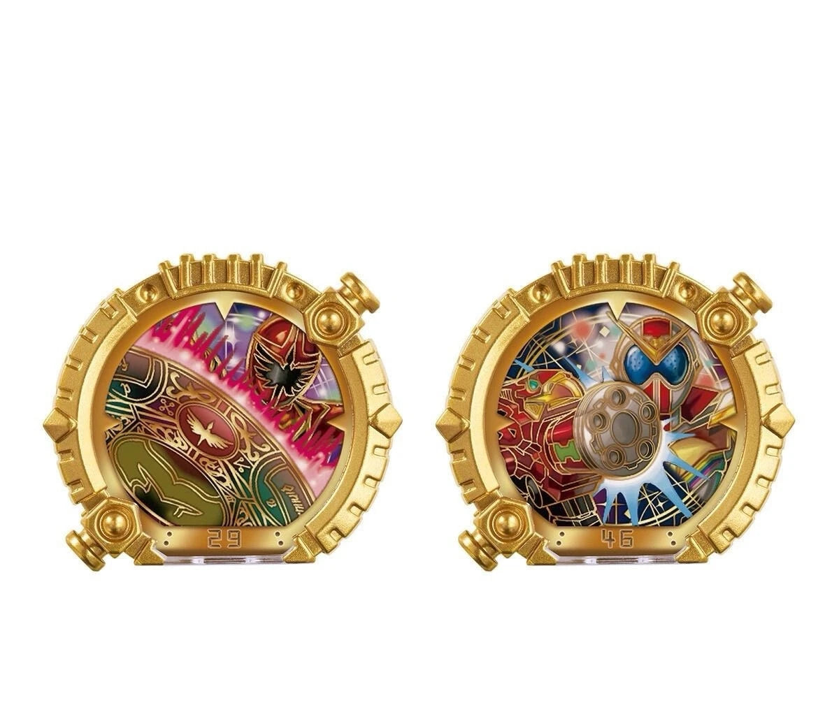 Bandai Genuine DX No.1 SENTAI GOZYUGER TEGASWORD Leon Buster 50 Sentai Ring Figure Toys Gift Collectible Model