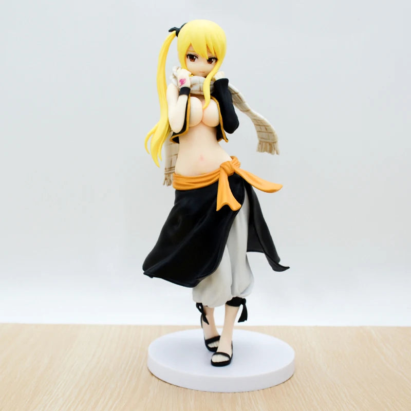 27cm Fairy Tail Mirajane Strauss Swimsuit Sexy Anime Girl Figure Erza Scarlet/Lucy Heartfilia Action Figure Model Doll Toys Gift