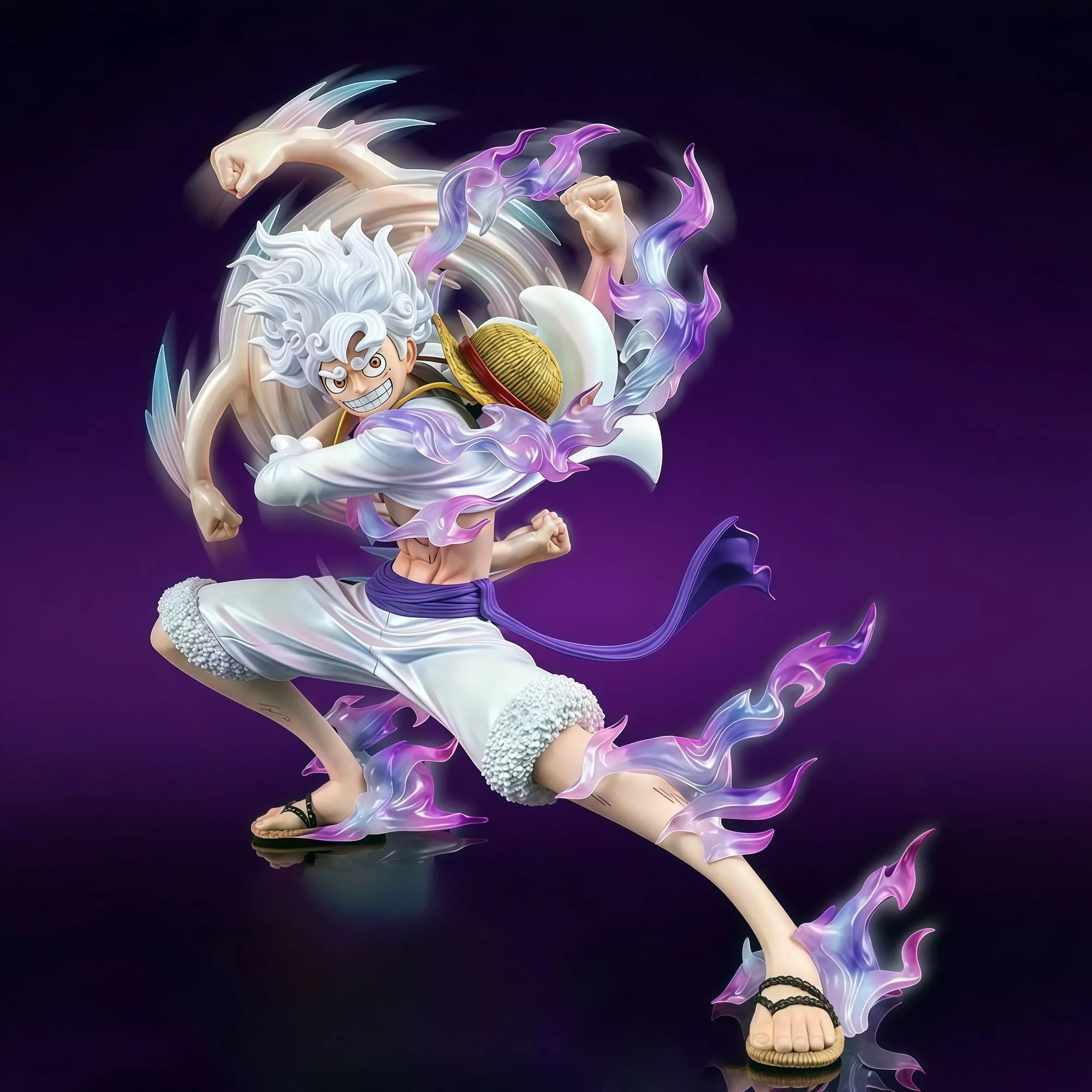 19 см/7,48 инча Аниме One Piece Luffy фигурка Gear 5 Luffy екшън фигурка колекция модел играчка подарък