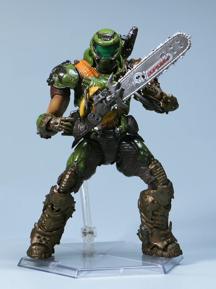 Action Figure Doom Figma Doom Eternal Sp-140 Doom Guy Doom Slayer 1/12 16cm Collection Game Model Statue Anime Movable Toy Gift