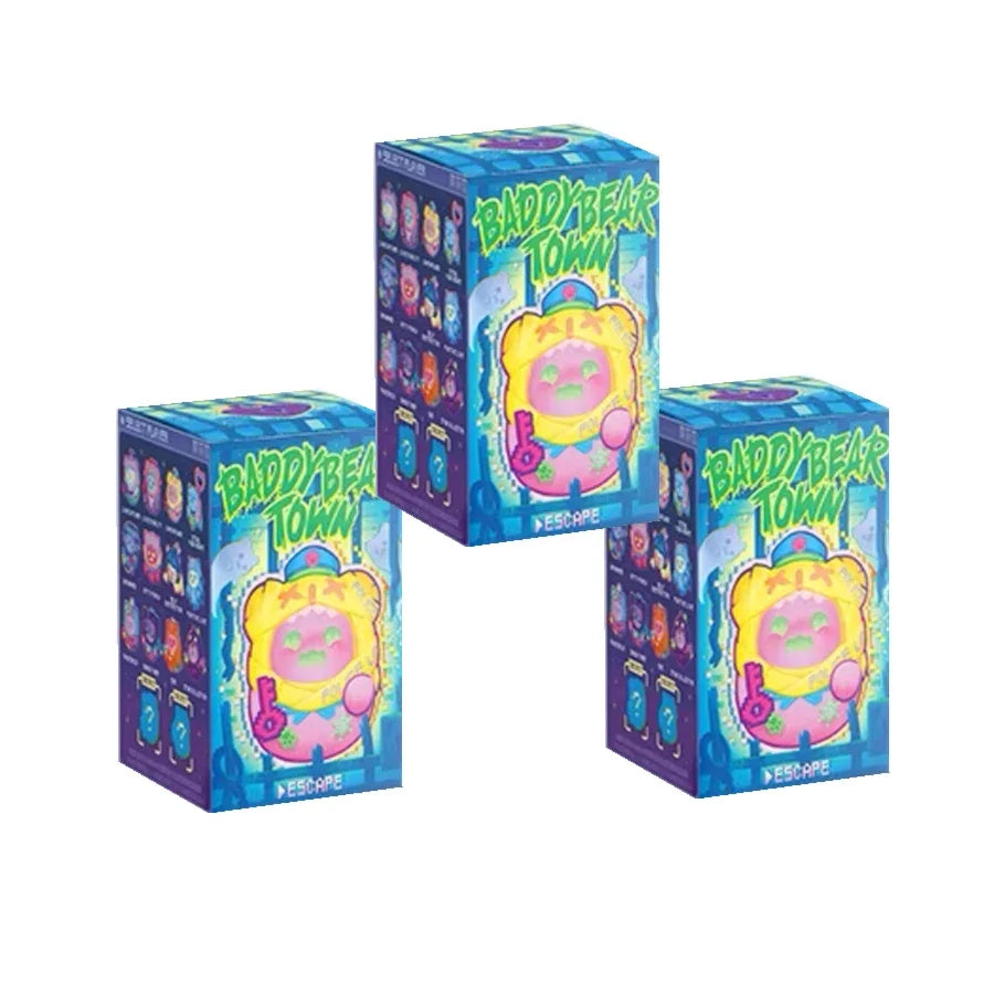 ShinWoo BADDY BEAR TOWN Serie Blind Box Mystery Box Überraschungsbox Original Actionfigur Cartoon Modell Halloween Geschenk