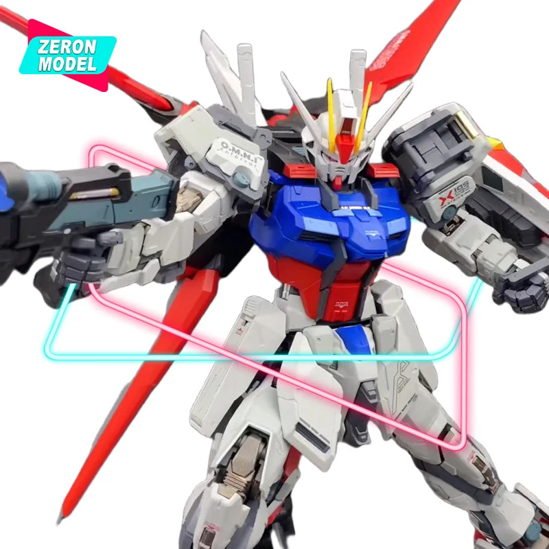 MCSHOW MB 1/72 Strike 2.0 Alloy Action Figure Robot Toy - Blue Warrior Dual Forms Finished Collection Model