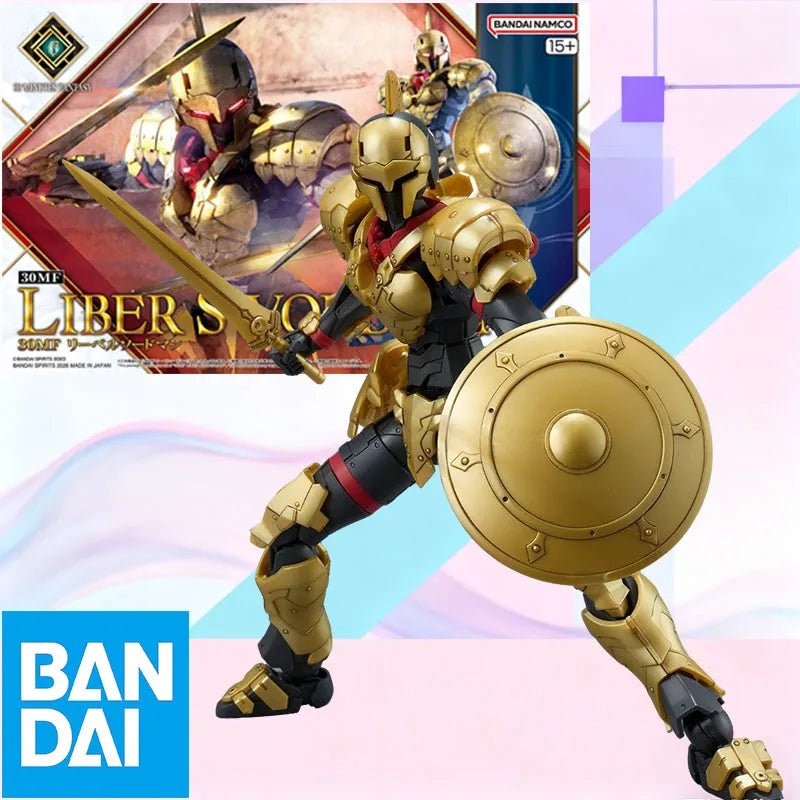 In Stock BANDAI Original Box 30MF LIBER SWORDMAN And LIBER GLADIATOR Action Figure Model Toy Gift for Kids Foam Box Packaging