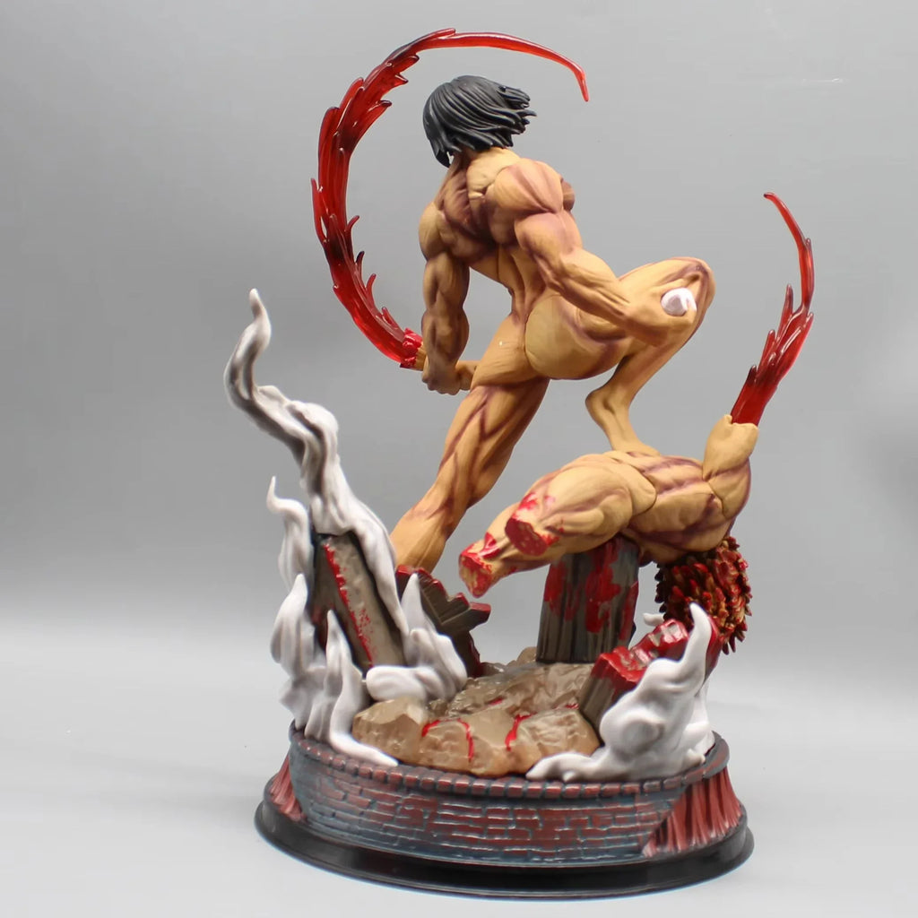 29cm/11.4inch Eren Jaeger Figure Manga Attack On Titan Anime Figures Jaeger Pvc Model Statue Doll Collection Decoration Toy Gift