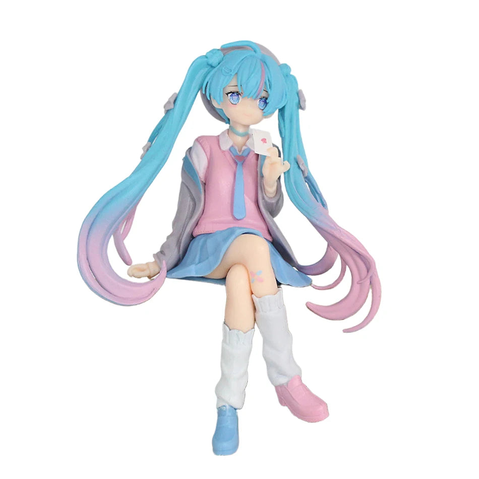 21 cm Sexy Girl Miku Anime Figur Mode Subclture Miku Actionfigur Weihnachtsgeschenk PVC Sammlung Modell Puppenspielzeug