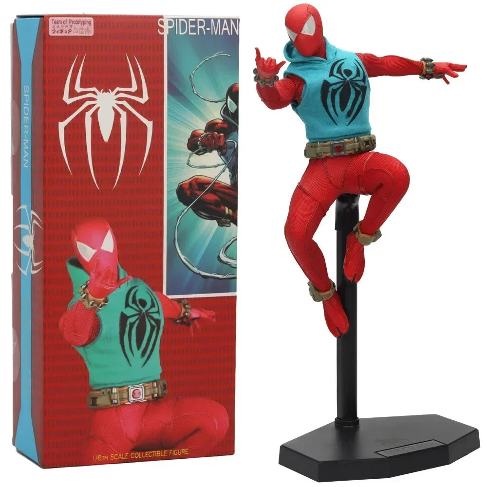 30cm Marvel The Avengers 1/6 Iron Man Mk46 Scarlet Spiderman Anime Figure Model Collection Toy Gift