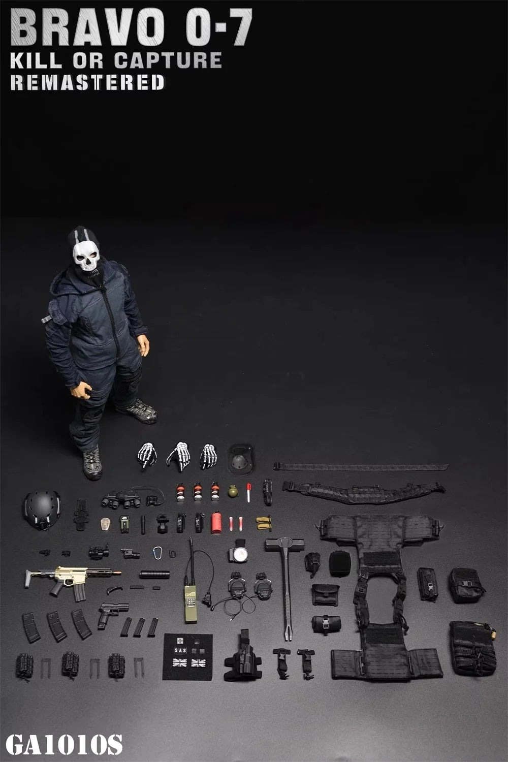 In Stock For Sale 1/6 EASY&SIMPLE ES GA1010S SAS Man Soldier Ghost Full Set Moveable Action Figure About 12" For Fans Collect
