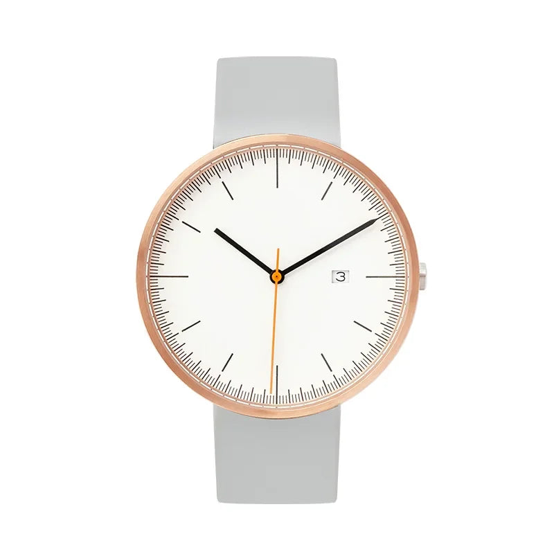 Design Sense Watch B202 Schlichte Herrenuhr im trendigen Retro-Design, wasserdicht, Edelstahl