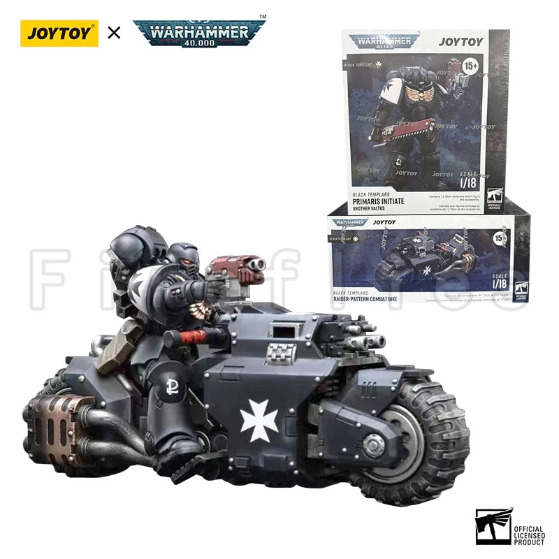 1/18 JOYTOY Action Figure 40K Black Templars Outriders And Brother Valtus Re-issue Version Anime Model Toy